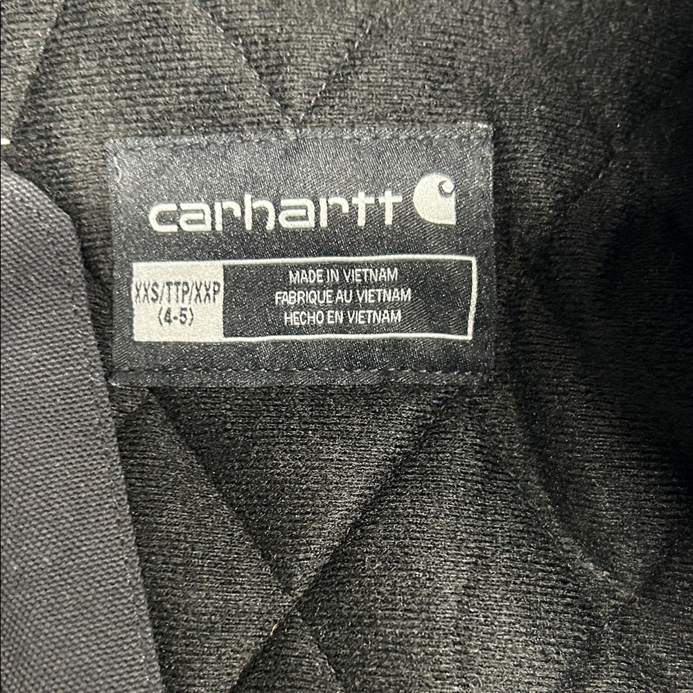Carhartt Kids Black Hooded Puffer Coat - Picture 2 of 10